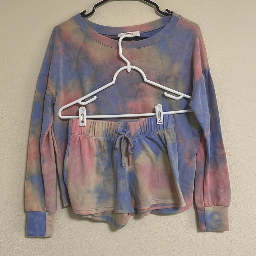 Tie dye pajama set